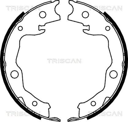 Triscan 8100 13042 - Set saboti frana, frana de mana aaoparts.ro
