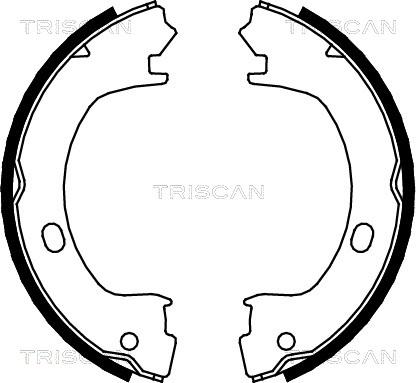 Triscan 8100 80003 - Set saboti frana, frana de mana aaoparts.ro