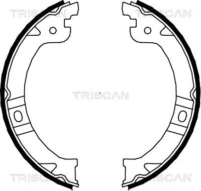 Triscan 8100 80015 - Set saboti frana, frana de mana aaoparts.ro