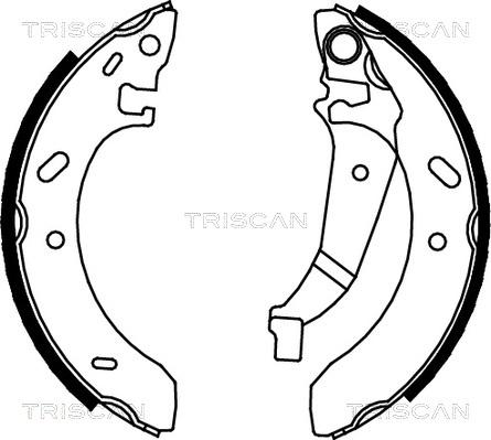 Triscan 8100 80016 - Set saboti frana aaoparts.ro