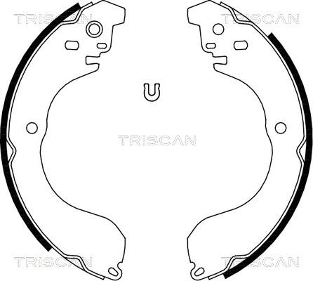 Triscan 8100 80017 - Set saboti frana aaoparts.ro