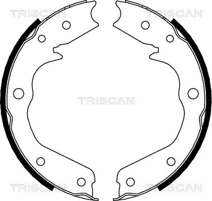 Triscan 8100 24002 - Set saboti frana, frana de mana aaoparts.ro