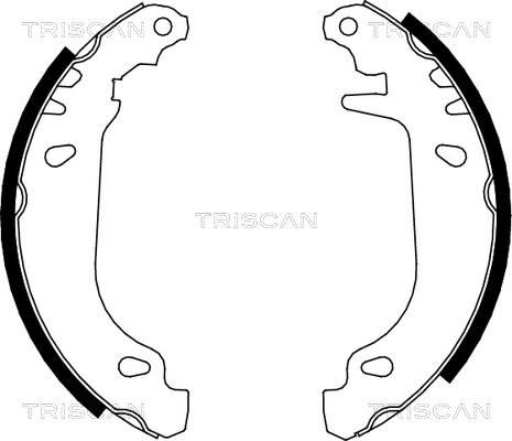 Triscan 8100 25476 - Set saboti frana aaoparts.ro