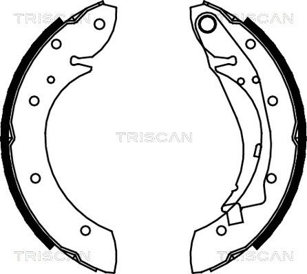 Triscan 8100 28598 - Set saboti frana aaoparts.ro