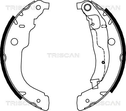 Triscan 8100 28053 - Set saboti frana aaoparts.ro