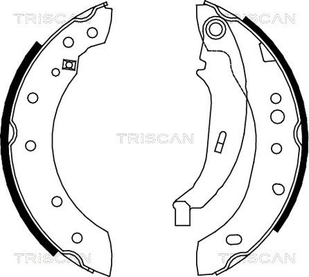 Triscan 8100 28052 - Set saboti frana aaoparts.ro