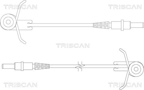 Triscan 8115 10004 - Senzor de avertizare,uzura placute de frana aaoparts.ro