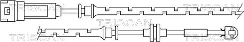 Triscan 8115 10008 - Senzor de avertizare,uzura placute de frana aaoparts.ro