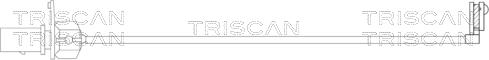 Triscan 8115 29010 - Senzor de avertizare,uzura placute de frana aaoparts.ro