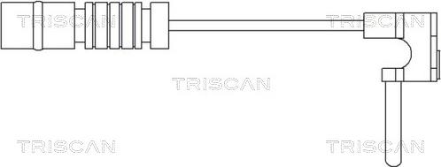 Triscan 8115 23007 - Senzor de avertizare,uzura placute de frana aaoparts.ro