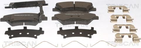Triscan 8110 43057 - Set placute frana,frana disc aaoparts.ro
