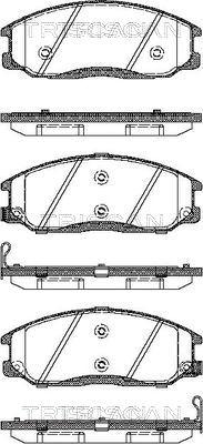 Triscan 8110 43017 - Set placute frana,frana disc aaoparts.ro