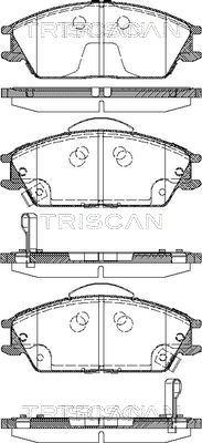 Triscan 8110 43023 - Set placute frana,frana disc aaoparts.ro