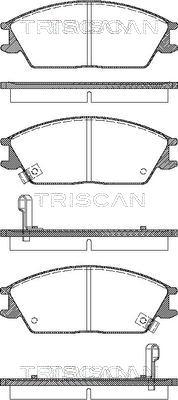Triscan 8110 43182 - Set placute frana,frana disc aaoparts.ro