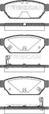 Triscan 8110 42005 - Set placute frana,frana disc aaoparts.ro