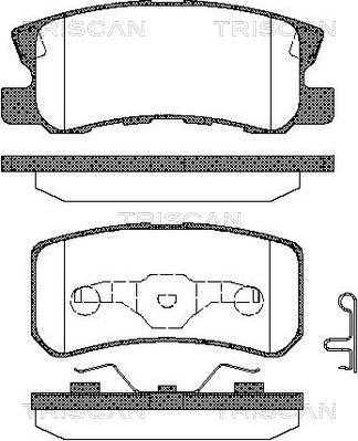 Triscan 8110 42018 - Set placute frana,frana disc aaoparts.ro