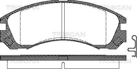 Triscan 8110 42013 - Set placute frana,frana disc aaoparts.ro
