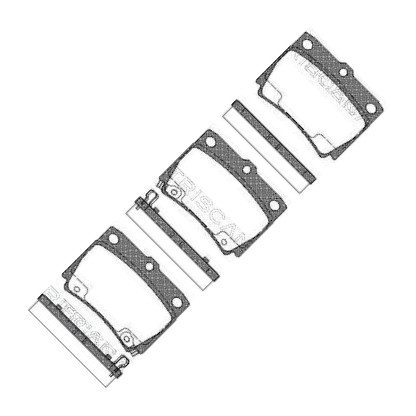 Triscan 8110 42022 - Set placute frana,frana disc aaoparts.ro