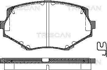 Triscan 8110 50017 - Set placute frana,frana disc aaoparts.ro
