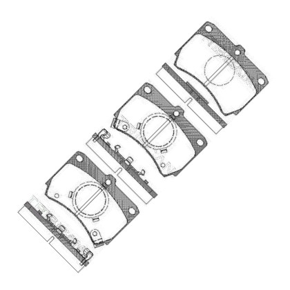 Triscan 8110 50840 - Set placute frana,frana disc aaoparts.ro