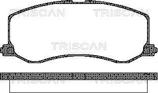 Triscan 8110 69005 - Set placute frana,frana disc aaoparts.ro