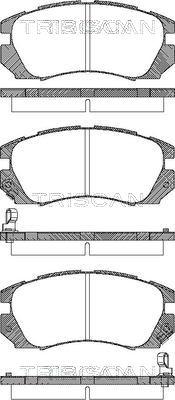Triscan 8110 68175 - Set placute frana,frana disc aaoparts.ro
