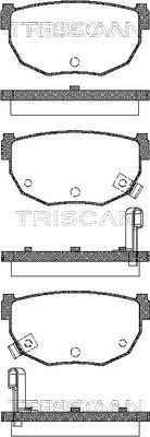 Triscan 8110 14034 - Set placute frana,frana disc aaoparts.ro
