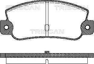 Triscan 8110 15993 - Set placute frana,frana disc aaoparts.ro