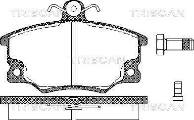 Triscan 8110 15508 - Set placute frana,frana disc aaoparts.ro