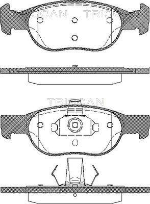 FIAT 6001073161 - Set placute frana,frana disc aaoparts.ro