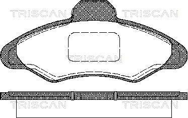 Triscan 8110 16950 - Set placute frana,frana disc aaoparts.ro