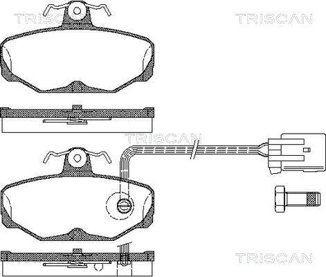 Triscan 8110 16164 - Set placute frana,frana disc aaoparts.ro