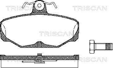 Triscan 8110 16869 - Set placute frana,frana disc aaoparts.ro