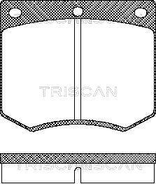 Triscan 8110 16229 - Set placute frana,frana disc aaoparts.ro