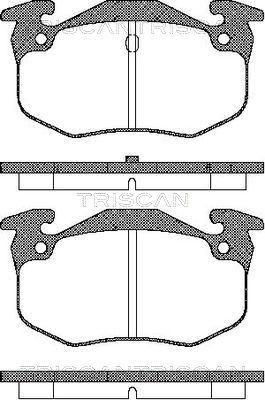 Triscan 8110 10943 - Set placute frana,frana disc aaoparts.ro