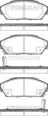 Triscan 8110 10974 - Set placute frana,frana disc aaoparts.ro