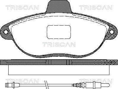 Triscan 8110 10501 - Set placute frana,frana disc aaoparts.ro