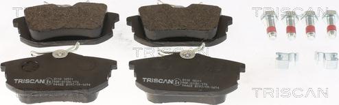 Triscan 8110 10511 - Set placute frana,frana disc aaoparts.ro