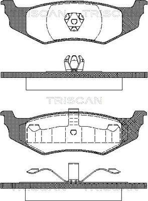 Triscan 8110 10520 - Set placute frana,frana disc aaoparts.ro