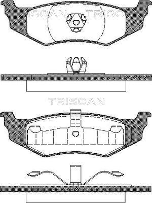 Triscan 8110 10521 - Set placute frana,frana disc aaoparts.ro