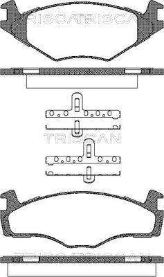 Triscan 8110 10022 - Set placute frana,frana disc aaoparts.ro