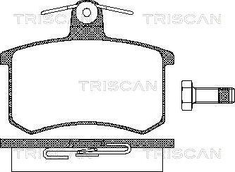 Triscan 8110 10116 - Set placute frana,frana disc aaoparts.ro