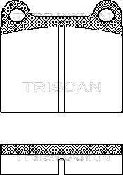 Triscan 8110 10201 - Set placute frana,frana disc aaoparts.ro