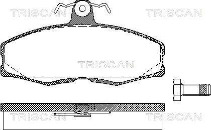 Triscan 8110 10232 - Set placute frana,frana disc aaoparts.ro