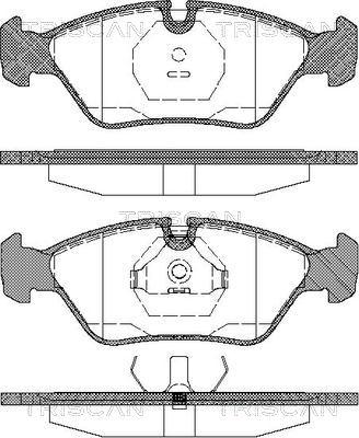 Triscan 8110 10225 - Set placute frana,frana disc aaoparts.ro