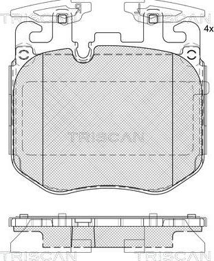 Triscan 8110 11066 - Set placute frana,frana disc aaoparts.ro