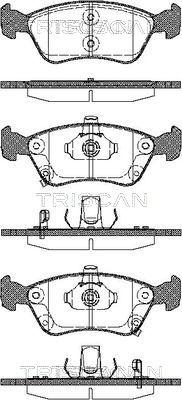 Triscan 8110 13018 - Set placute frana,frana disc aaoparts.ro