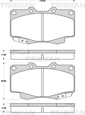 GMC 2168001 - Set placute frana,frana disc aaoparts.ro