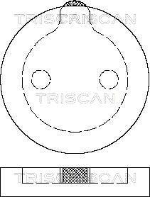 Triscan 8110 38786 - Set placute frana,frana disc aaoparts.ro