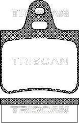 Triscan 8110 38783 - Set placute frana,frana disc aaoparts.ro